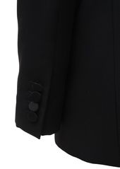 Saint Laurent Wool Gabardine Tuxedo Jacket