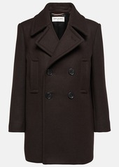 Saint Laurent Wool gabardine peacoat