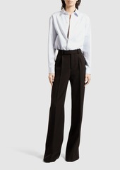 Saint Laurent Wool Grain De Poudre Pants