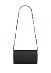 Saint Laurent Le Maillon leather wallet on chain