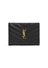 Saint Laurent Ysl Leather Wallet
