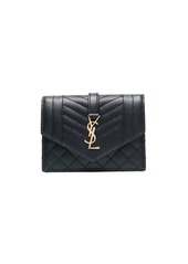 Saint Laurent YSL logo-plaque quilted purse