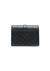 Saint Laurent YSL logo-plaque quilted purse