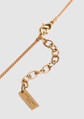 Saint Laurent Ysl Twist Charm Chain Necklace