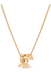 Saint Laurent Ysl Twist Charm Chain Necklace