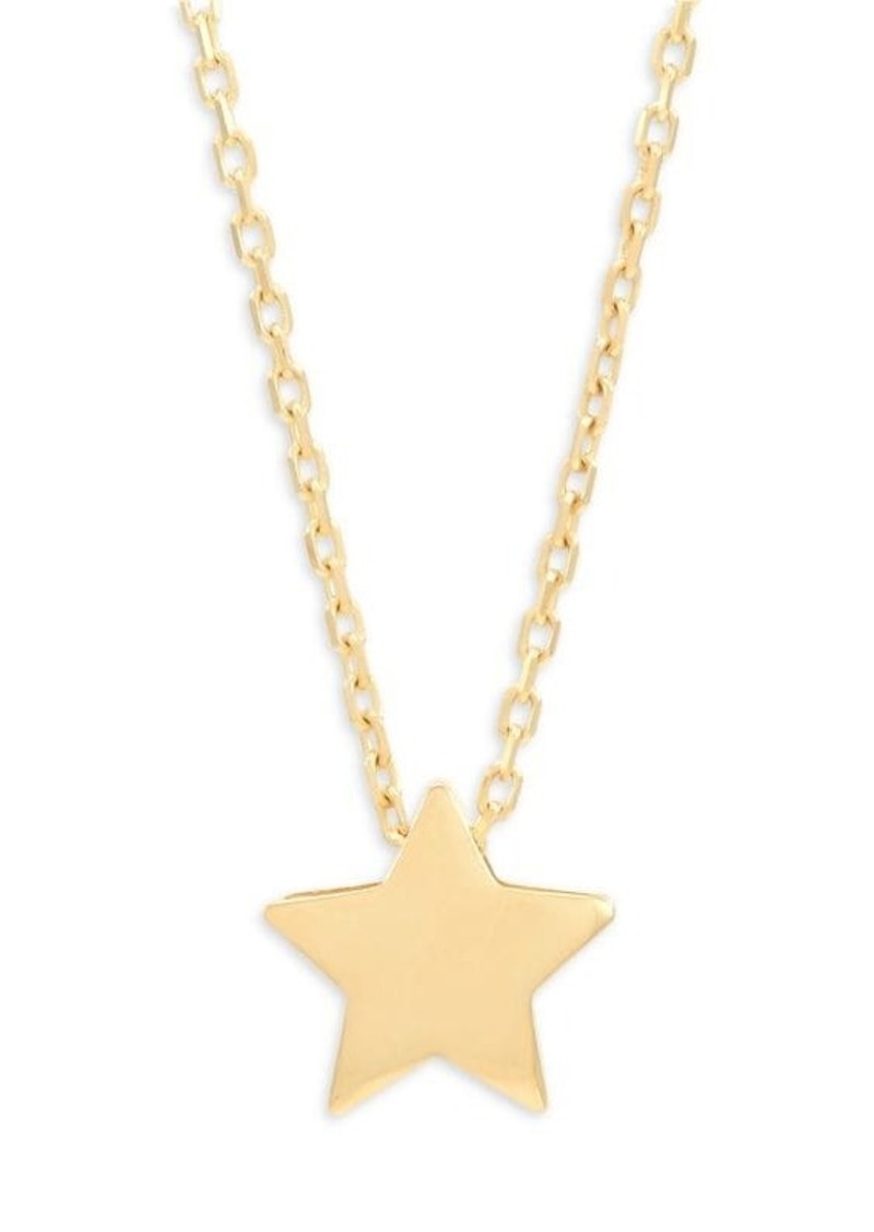 Saks Fifth Avenue 14 Yellow Gold Star Necklace