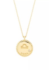 Saks Fifth Avenue 14K Gold & Diamond Star Sign Pendant Necklace