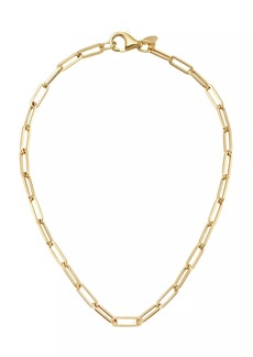 Saks Fifth Avenue 14K Gold Paper Clip Chain Anklet