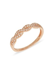 Saks Fifth Avenue 14K Rose Gold & 0.22 TCW Diamond Ring