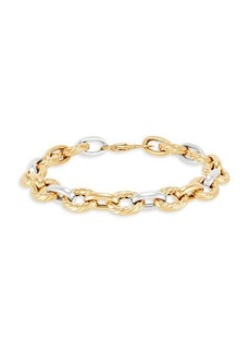 Saks Fifth Avenue 14K Two-Tone Gold Link Bracelet