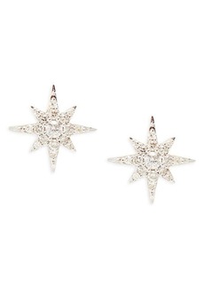 Saks Fifth Avenue 14K White Gold & 0.200 TCW Diamond North Star Stud Earrings