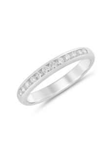 Saks Fifth Avenue 14K White Gold & 0.25 TCW Diamond Band Ring