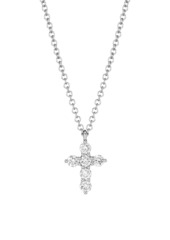 Saks Fifth Avenue 14K White Gold & 0.25 TCW Diamond Cross Necklace