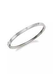 Saks Fifth Avenue 14K White Gold & 0.38 TCW Diamond Bangle