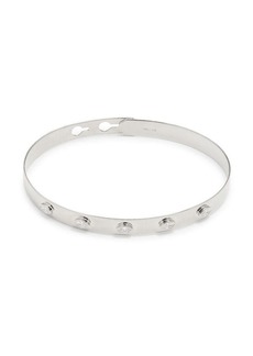 Saks Fifth Avenue 14K White Gold & 0.41 TCW Diamond Bangle Bracelet