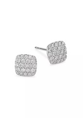 Saks Fifth Avenue 14K White Gold & 0.50 TCW Diamond Cushion Stud Earrings