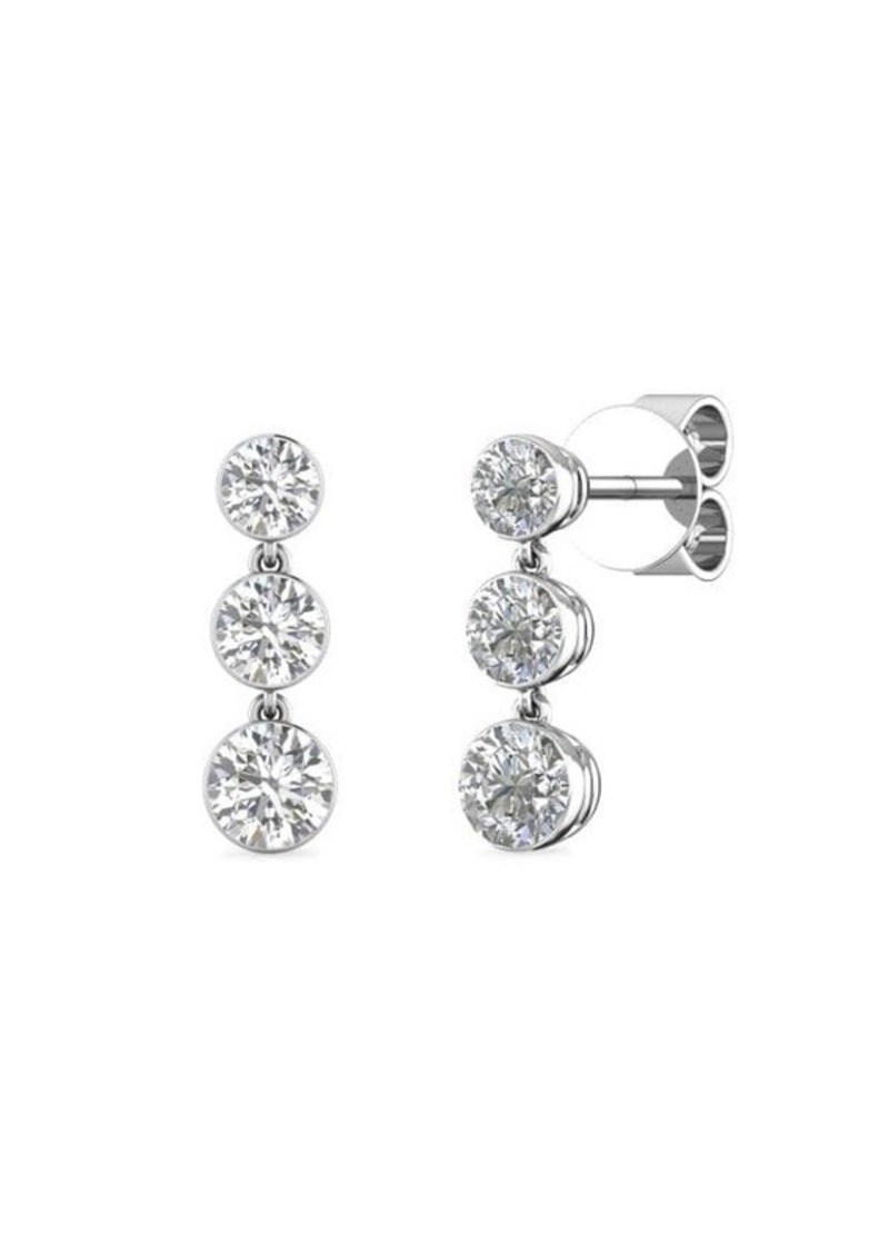 Saks Fifth Avenue 14K White Gold & 1 TCW Lab Grown Diamond Drop Earrings