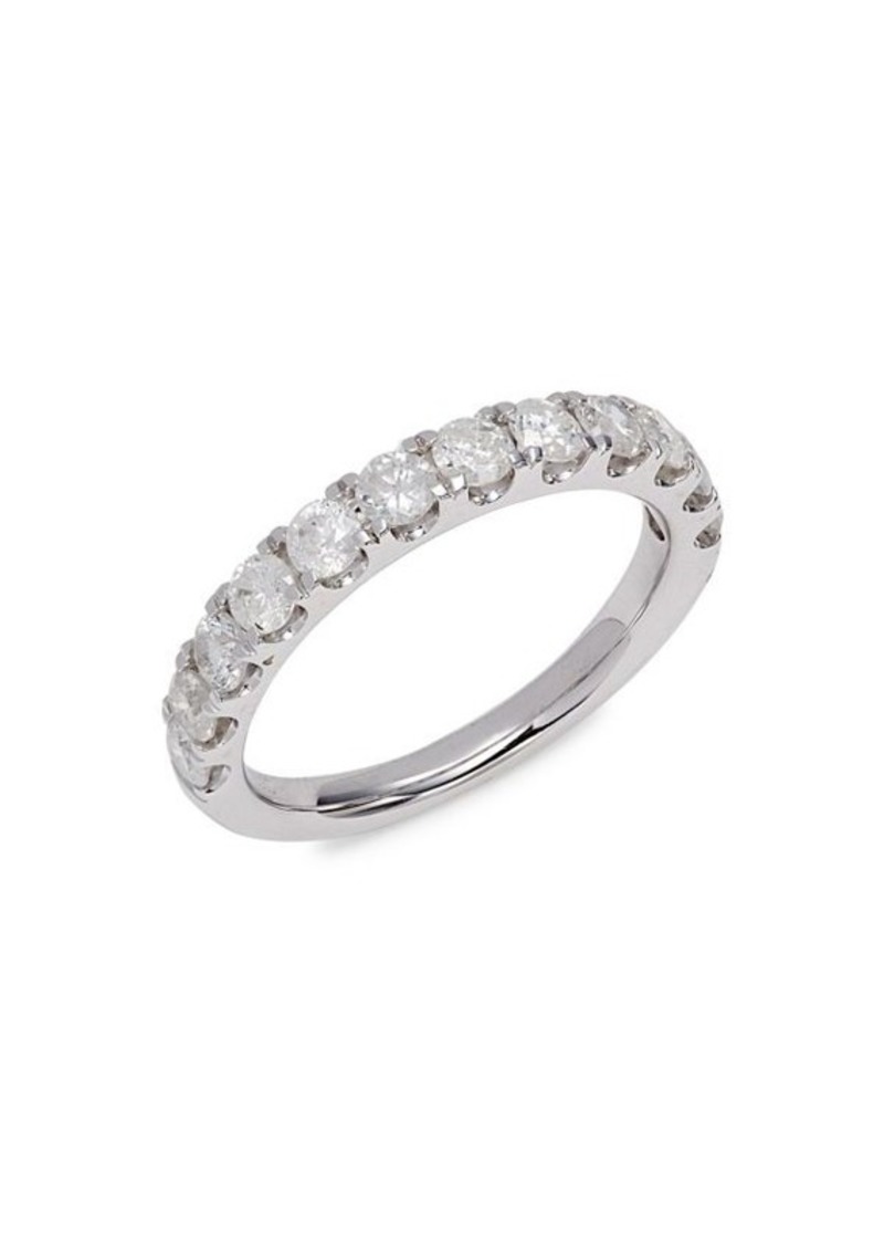 Saks Fifth Avenue 14K White Gold & 1 TCW Diamond Ring