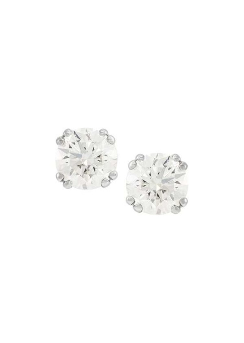 Saks Fifth Avenue 14K White Gold & 1.0 TCW Lab Grown Diamond Stud Earrings