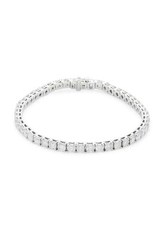 Saks Fifth Avenue 14K White Gold & 10 TCW Lab Grown Diamond Tennis Bracelet