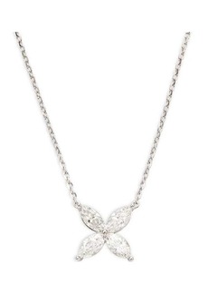 Saks Fifth Avenue 14K White Gold & 1.20 TCW Lab Grown Diamond Pendant Necklace