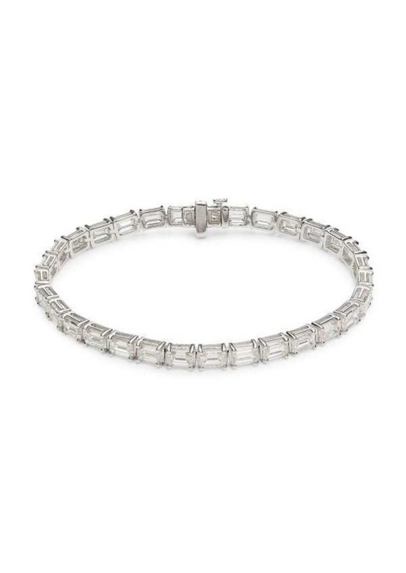 Saks Fifth Avenue 14K White Gold & 14.25 TCW Lab Grown Diamond Bracelet