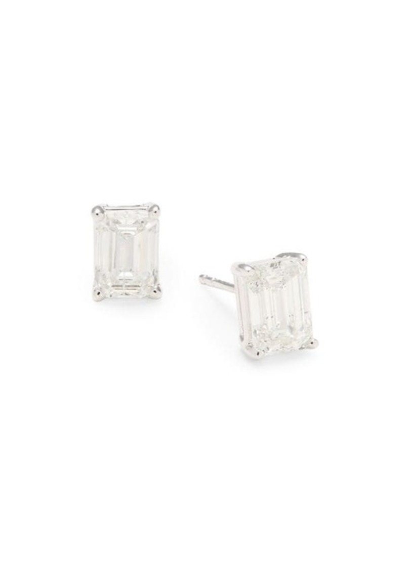 Saks Fifth Avenue 14K White Gold & 2 TCW Lab Grown Diamond Stud Earrings