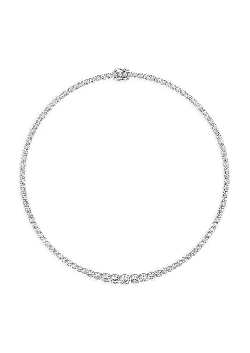 Saks Fifth Avenue 14K White Gold & 20 TCW Lab-Grown Diamond Necklace