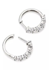 Saks Fifth Avenue 14K White Gold & 2.50 TCW Lab-Grown Diamond Hoop Earrings/19MM