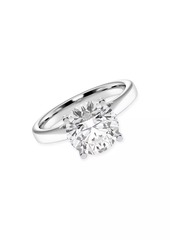 Saks Fifth Avenue 14K White Gold & 3 TCW Lab-Grown Diamond Solitaire Engagement Ring