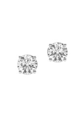 Saks Fifth Avenue 14K White Gold & 4.00 TCW Round Lab-Grown Diamond Stud Earrings