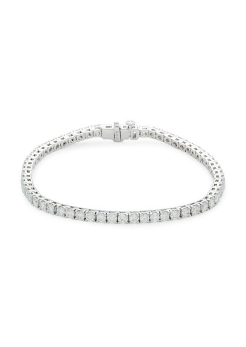 Saks Fifth Avenue 14K White Gold & 5 TCW Lab Grown Diamond Bracelet