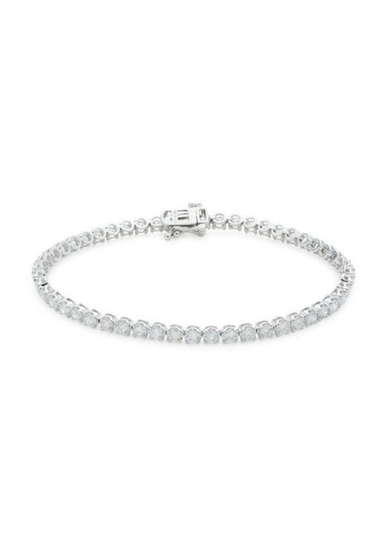 Saks Fifth Avenue 14K White Gold & 5 TCW Lab Grown Diamond Bracelet