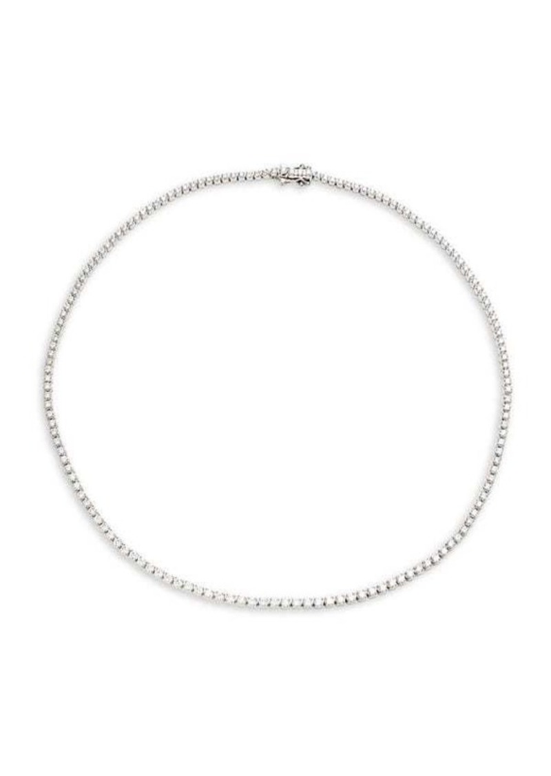 Saks Fifth Avenue 14K White Gold & 5 TCW Lab Grown Diamond Tennis Necklace