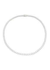 Saks Fifth Avenue 14K White Gold & 5.37 TCW Diamond Tennis Necklace/14"