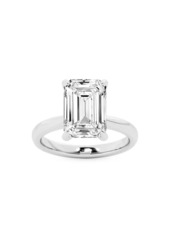 Saks Fifth Avenue 14K White Gold & 5.5 TCW Emerald-Cut Lab-Grown Diamond Solitaire Ring