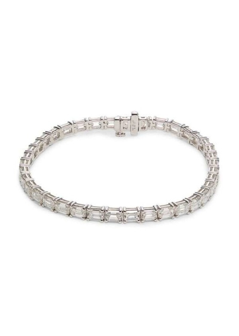 Saks Fifth Avenue 14K White Gold & 9.5 TCW Lab Grown Diamond Bracelet