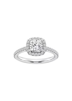 Saks Fifth Avenue 14K White Gold & Cushion-Cut Lab-Grown Diamond Halo Ring/1.30-3.60 TCW