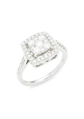 Saks Fifth Avenue 14K White Gold & Diamond Halo Ring