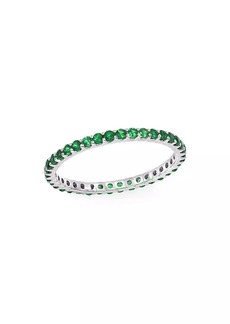 Saks Fifth Avenue 14K White Gold & Emerald Ring