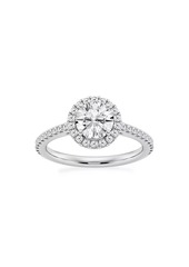 Saks Fifth Avenue 14K White Gold & Round Lab-Grown Diamond Halo Ring/1.30-3.60 TCW