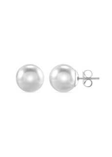Saks Fifth Avenue 14K White Gold Ball Button Stud Earrings