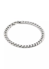 Saks Fifth Avenue 14K White Gold Curb Chain Bracelet/7.25"