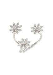 Saks Fifth Avenue 14K White Gold Diamond Flower Ring