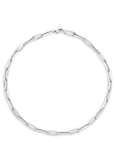 Saks Fifth Avenue 14K White Gold Paper Clip Chain Necklace/18"