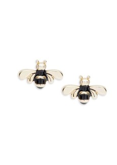 Saks Fifth Avenue 14K Yellow Gold & 0.01 TCW Diamond Bee Stud Earrings