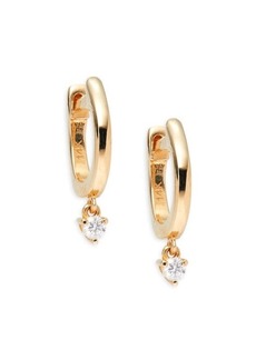 Saks Fifth Avenue 14K Yellow Gold & 0.06 TCW Diamond Huggie Earrings