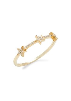 Saks Fifth Avenue 14K Yellow Gold & 0.07 TCW Diamond Star Ring