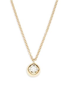 Saks Fifth Avenue 14K Yellow Gold & 0.08 TCW Diamond Round Pendant Necklace