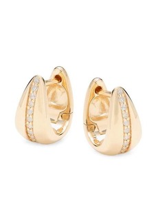 Saks Fifth Avenue 14K Yellow Gold & 0.1 TCW Diamond Huggie Earrings